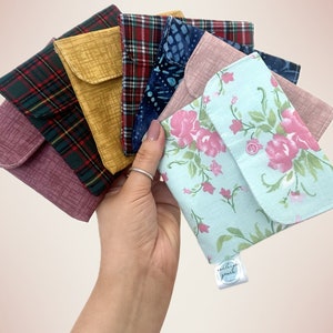 Sanitary Pad Pouch - Cute Handmade Square Pouch for Sanitary Products/tissues/bags
