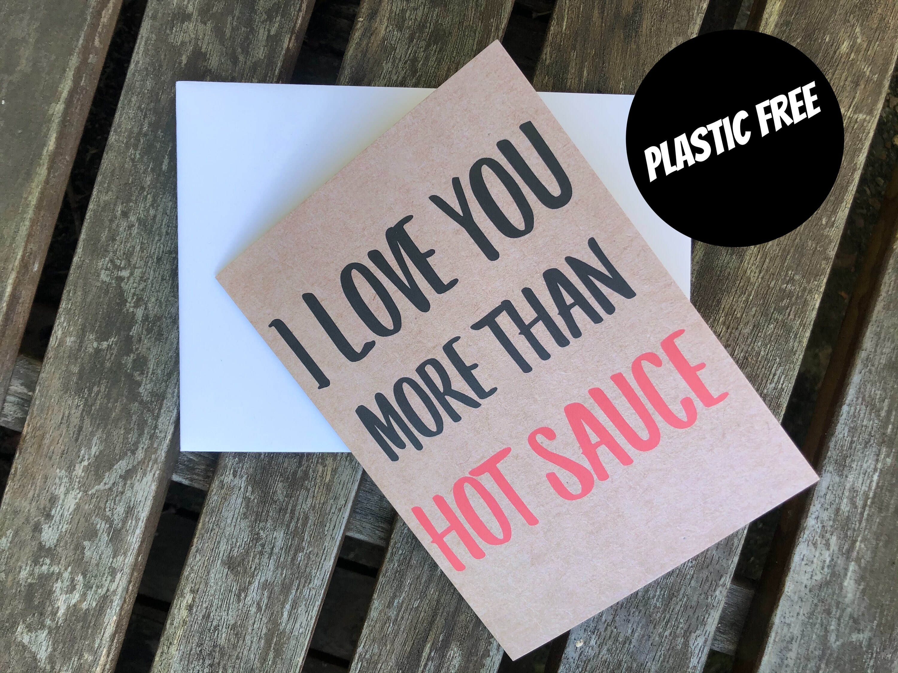 I Love You More Than Hot Sauce / Valentines Day Card - Etsy