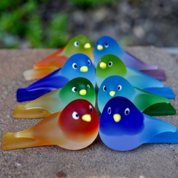 Glass Bird - Etsy