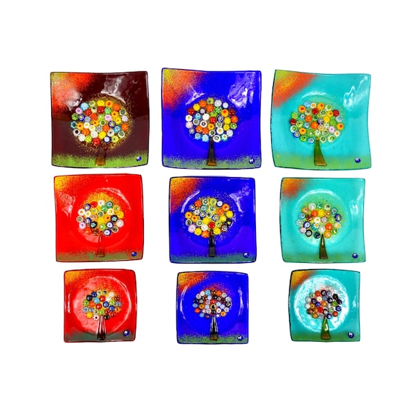 Tree of Life Dish, Small, Medium, or Large, Murano Glass