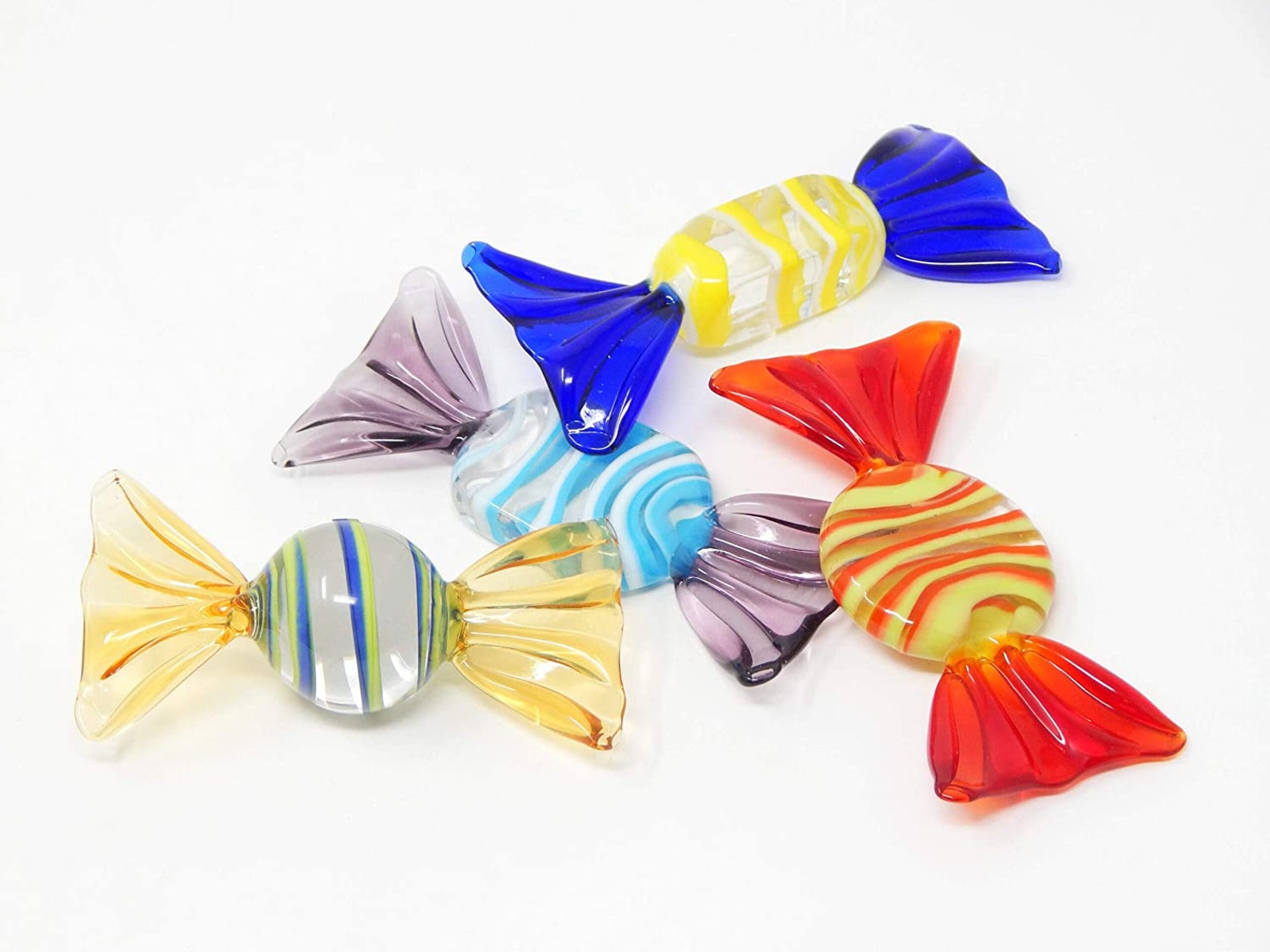 Set of 3 Murano Glass Candies Italian Made Glass Art. Candy Etsy