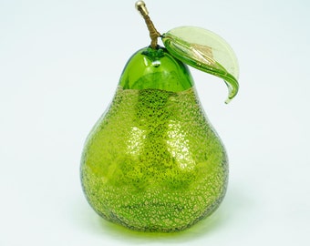 Pear vine braided glass with handle