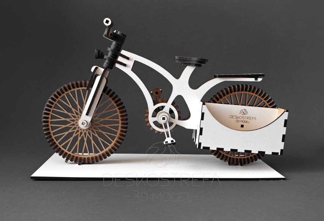 Laser cut files Wooden 3mm 3D Model BIKE Business Card Etsy