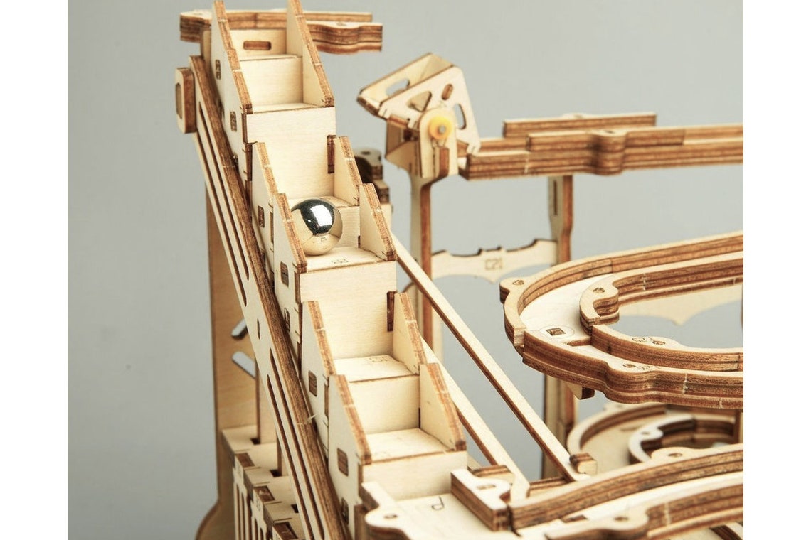 Digital Files Wooden 3D Model Marble Run Laser Cut Etsy Canada
