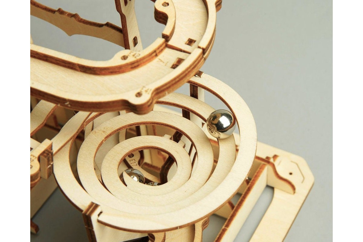 Digital Files Wooden 3D Model Marble Run Laser Cut Etsy Canada