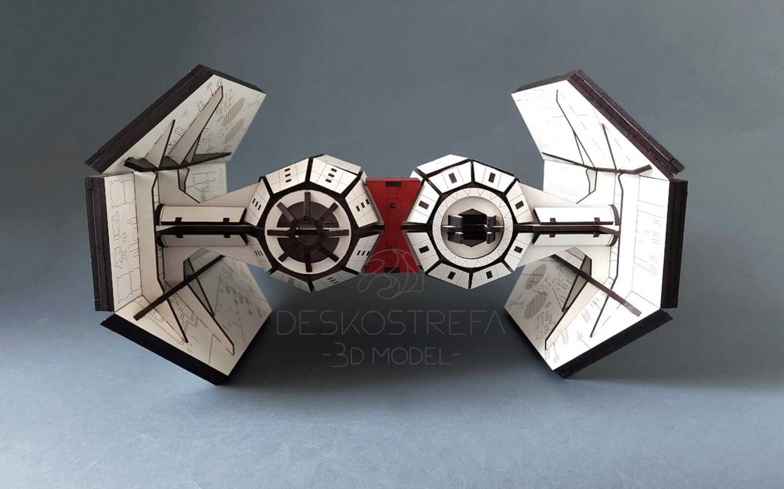 Star Wars Laser cut files Wooden 3mm 3D Model TieBomber