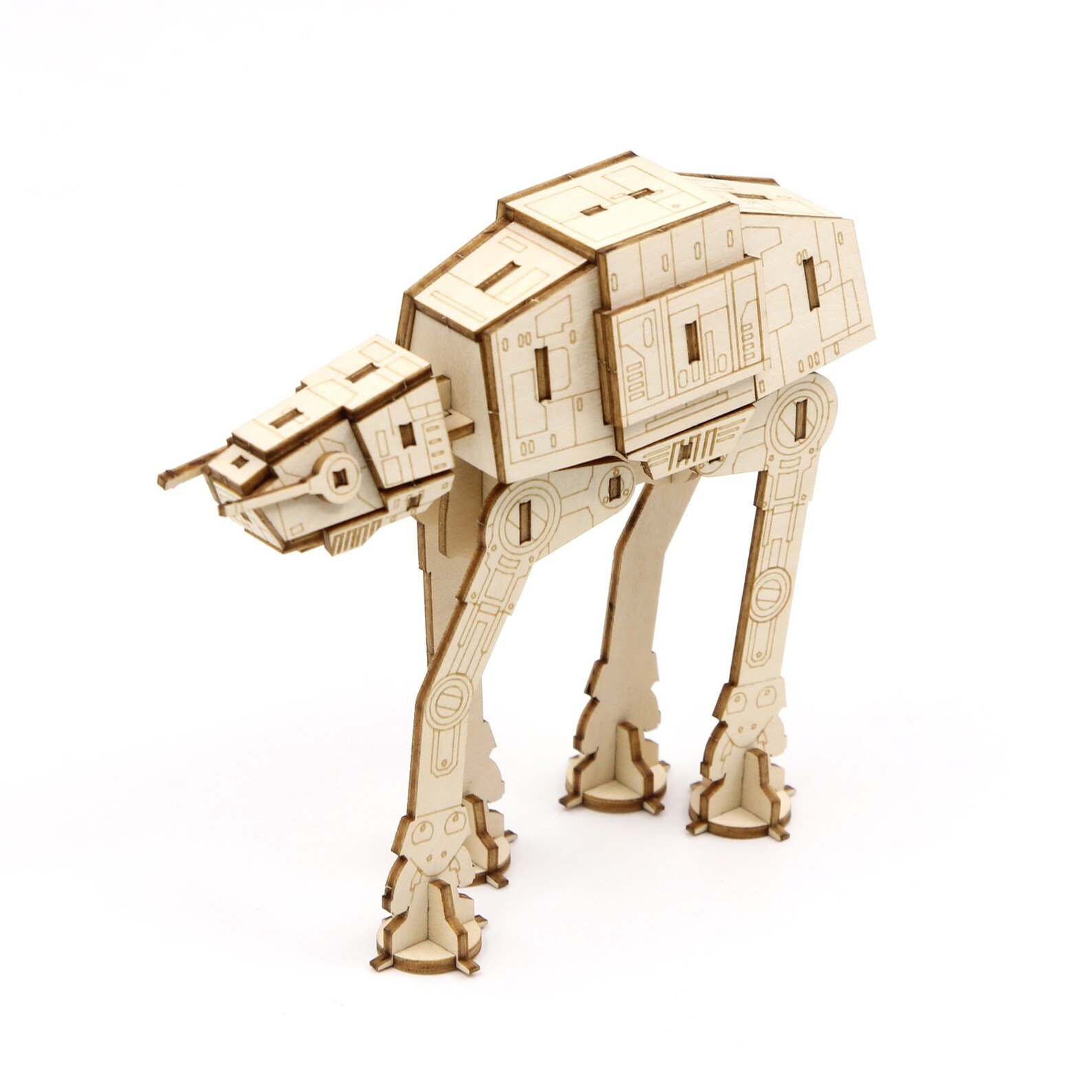 DIY Star Wars Laser cut files 3D Model AtAt puzzle Etsy