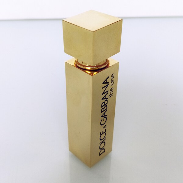 The One by Dolce & Gabbana Eau de Parfum Gold Case Refillable Spray 11 ml/.37 fl.oz. Rare