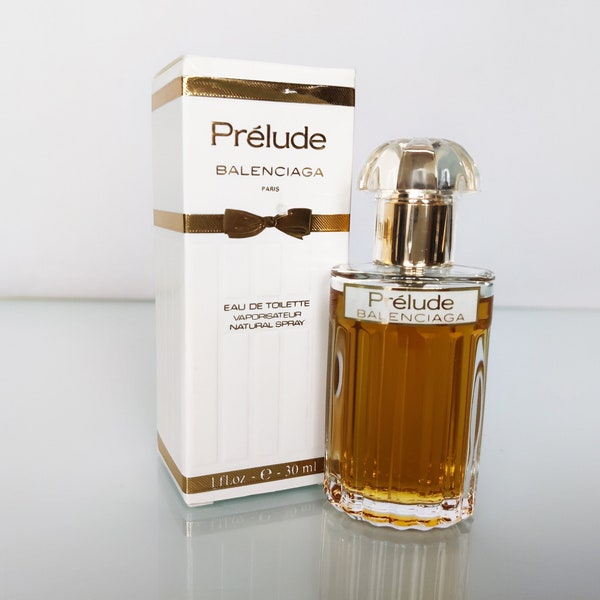 Vintage "Prelude" (1982) di Balenciaga Eau de Toilette 30 ml/1 US fl.oz. Profumo Donna Natural Spray Original Boxed