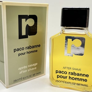 Vintage &quot;R&quot; Paco Rabanne Pour Homme&quot; (1973) by Paco Rabanne Woda po goleniu 250 ml/8,4 US fl.oz. Splash (nie spray) Nigdy nie otwierany, nigdy nieużywany