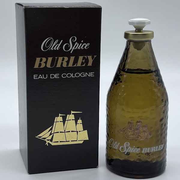 Vintage Old Spice "Burley" (1967) by Shulton Eau de Cologne 70 cc/2.3 fl.oz. Men's Fragrance (Not Spray)