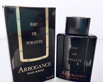 Arrogance pour Homme (1982) Eau de Toilette 50 ml/1,7 fl.oz Splash (No Spray) , Vintage Perfume for Men , First Edition