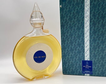 Vol de Nuit (1933) Guerlain 500 ml/16.9 fl.oz. Flacon Montre. Sealed. Absolutely Rare. The box  is quite damaged.