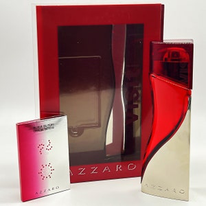 Azzaro &quot;Visit&quot;for Woman Eau de Parfum 50 ml/1.7 fl.oz. Spray naturale, confezione carina arricchita con 2 tatuaggi in cristallo, ottima idea regalo
