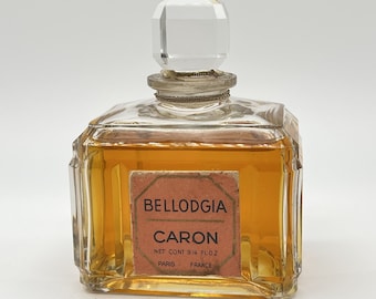 Vintage "Bellodgia" (1927) Caron Pure Perfume/Extrait 96 ml/3.25 US.fl.oz. Superb Baccarat Crystal Bottle Saled Without Box
