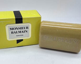 Vintage Monsieur Balmain Perfumed Soap, Original Box