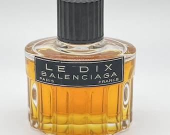 Vintage &quot;Le Dix&quot; (1947) Balenciaga Pure Perfume 30 ml/1 US fl.oz. Fragancia de Mujer Splash No Box