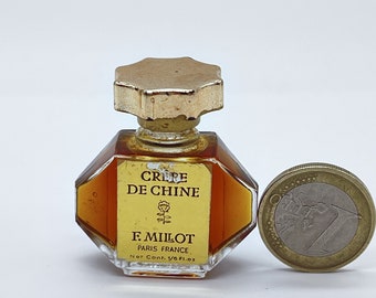 Crêpe de Chine (1925) F. Millot PARFUM /Extrait 5 ml/0,17 fl.oz Splash Miniature Vintage No Box
