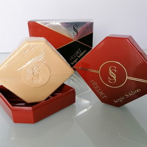 Vintage Perfumed Soap for Women Atelier Sergio Soldano 150 gr/4,25 oz  with Soap Dish
