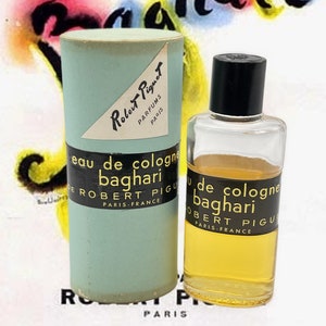 Baghari (1950) Robert Piguet Eau de Cologne 60 ml/1 fl.oz. Splash (non spray) Annata estremamente rara Circa il 70% completamente evaporata