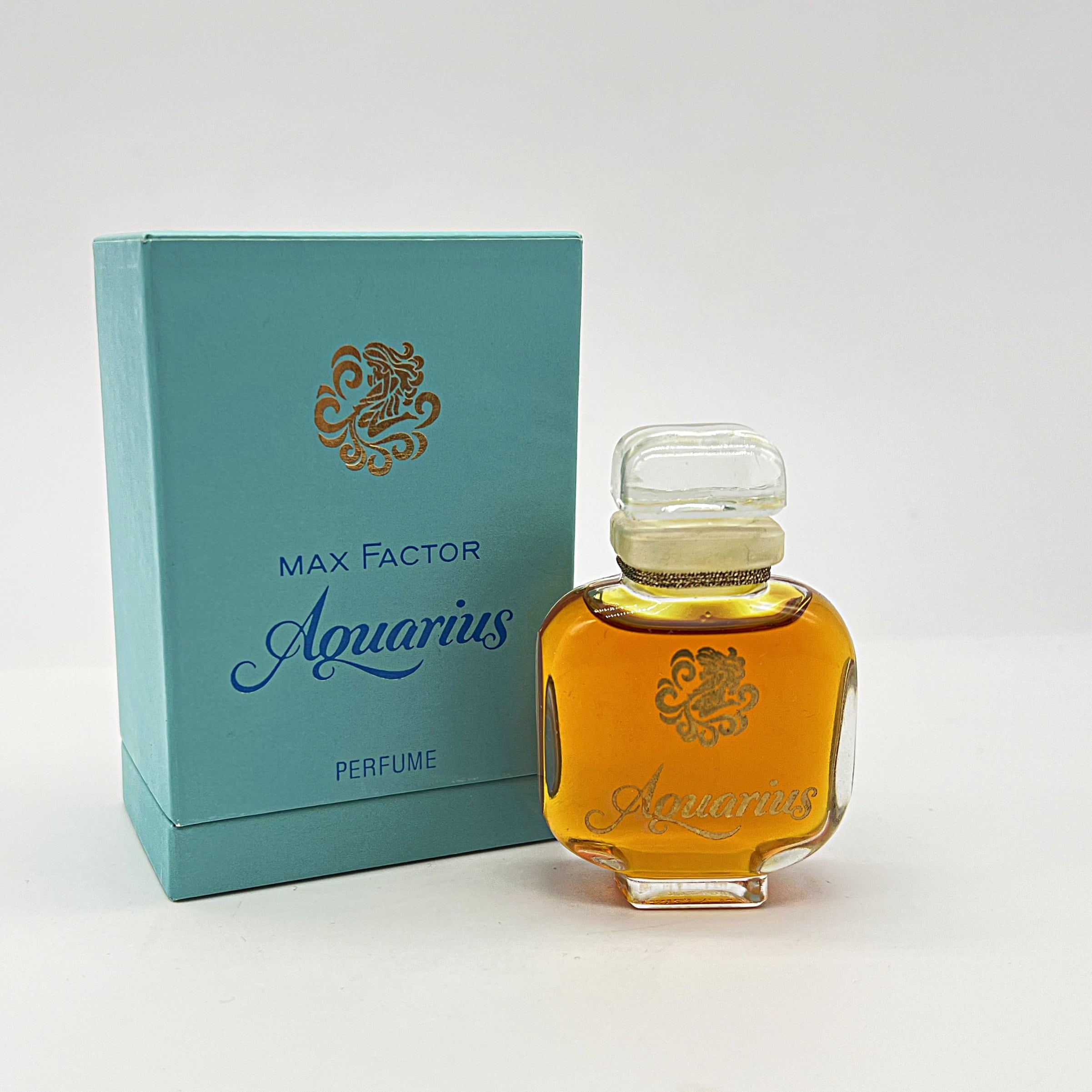 Vintage Max Factor Aquarius Perfume (1969) - Sealed Original Case