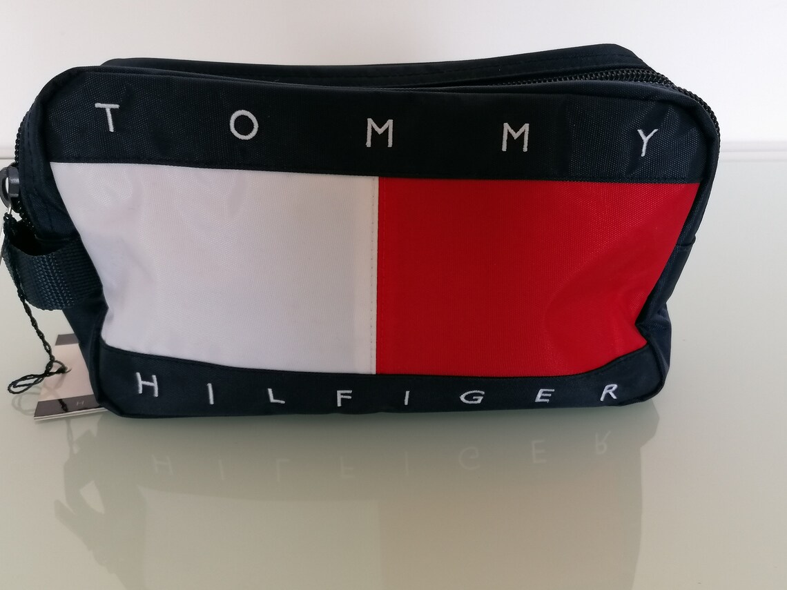 Vintage Tommy Hilfiger travel clutch bag 90s travel clutch Etsy