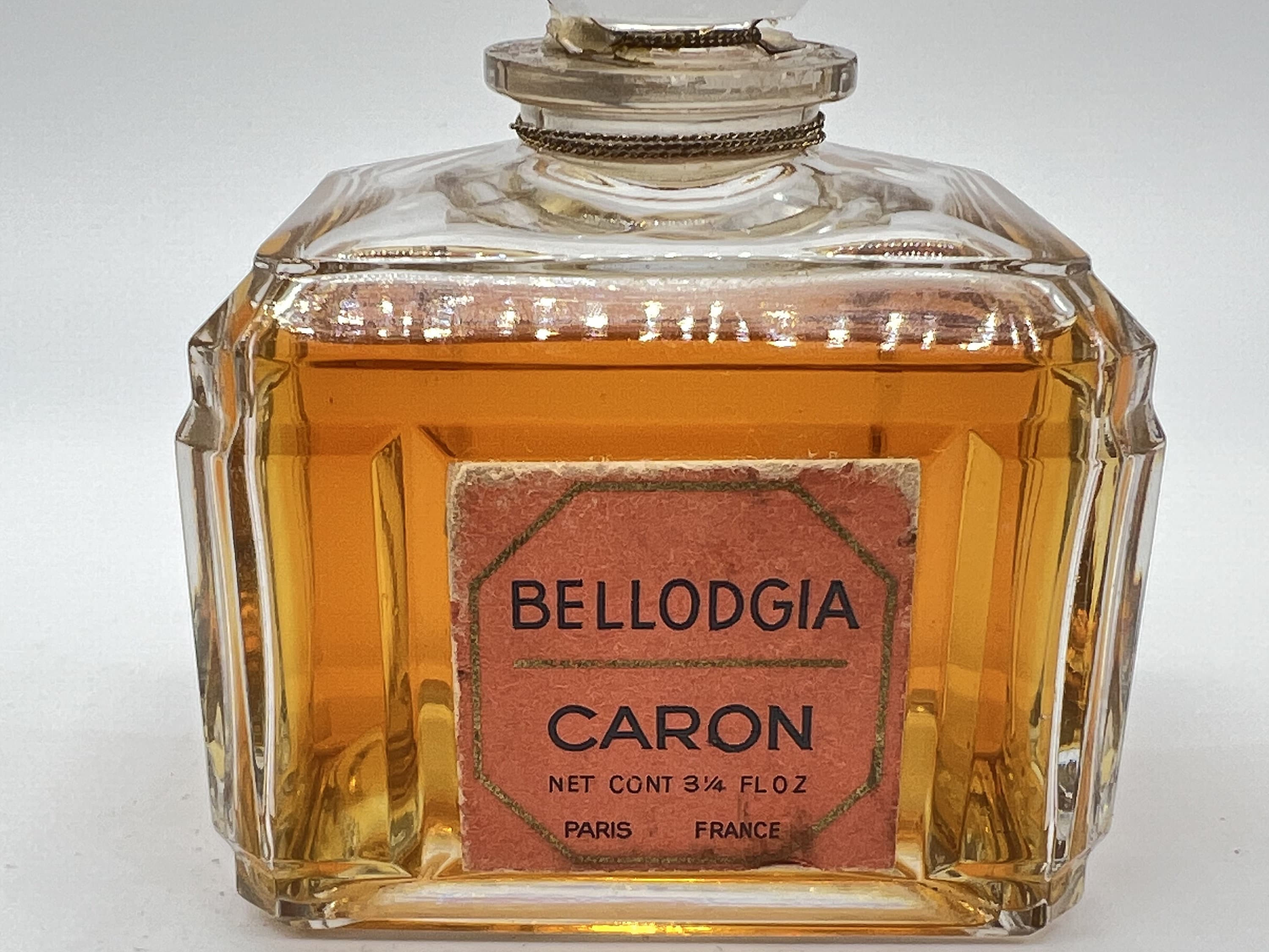 ヴィンテージ ベロジア キャロン 香水、バカラクリスタルボトル、1927