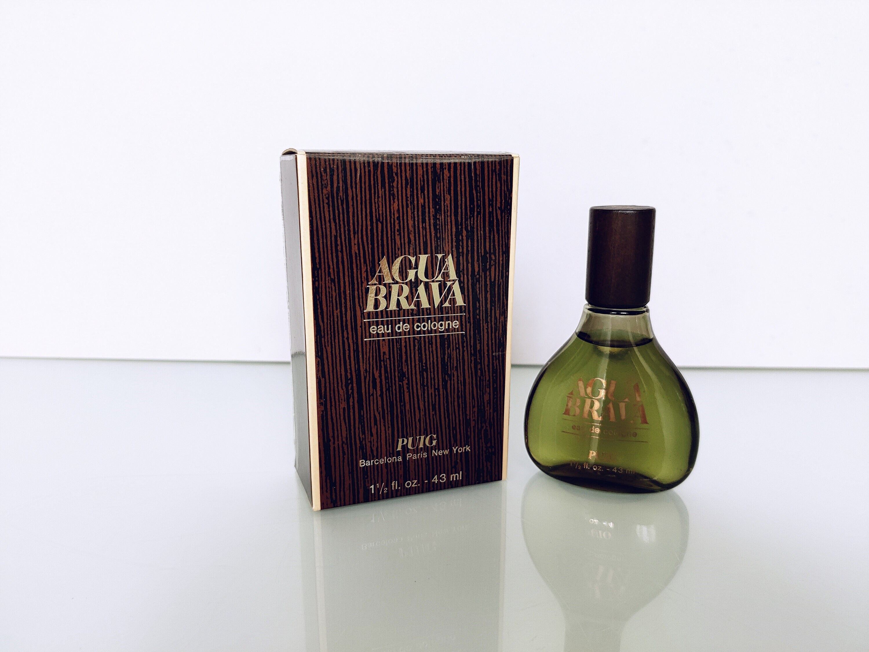 Vintage agua Brava 1968 Eau De Cologne Splash by Antoni Puig EDC for Men Wooden Cap 43 Ml 1 1 2 Fl.oz. Etsy UK
