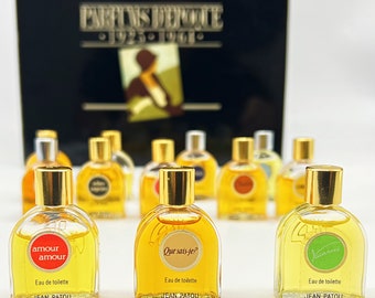 Jean Patou Ma Collection 香水セット Vintage Jean Patou Ma Collection Miniature Perfume Set Rare