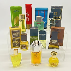 Lotto di 10 miniature di Atkinsons, varie dimensioni, fragranze da donna e da uomo, idea regalo da collezione, rare, vintage