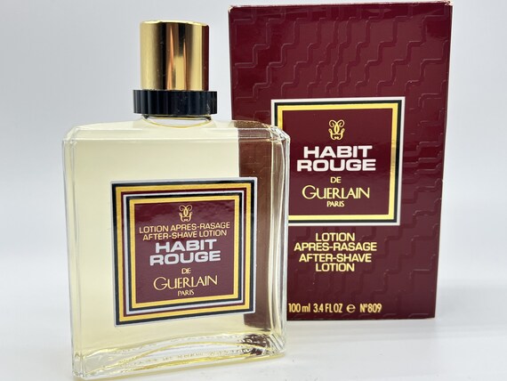 Vintage Habit Rouge Guerlain After Shave Lotion (1980) - Splash