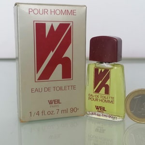 Weil pour Homme (1980) MINIATURE  Eau de Toilette 7 ml/0,24 fl.oz  Vintage  Mini Perfume for Men