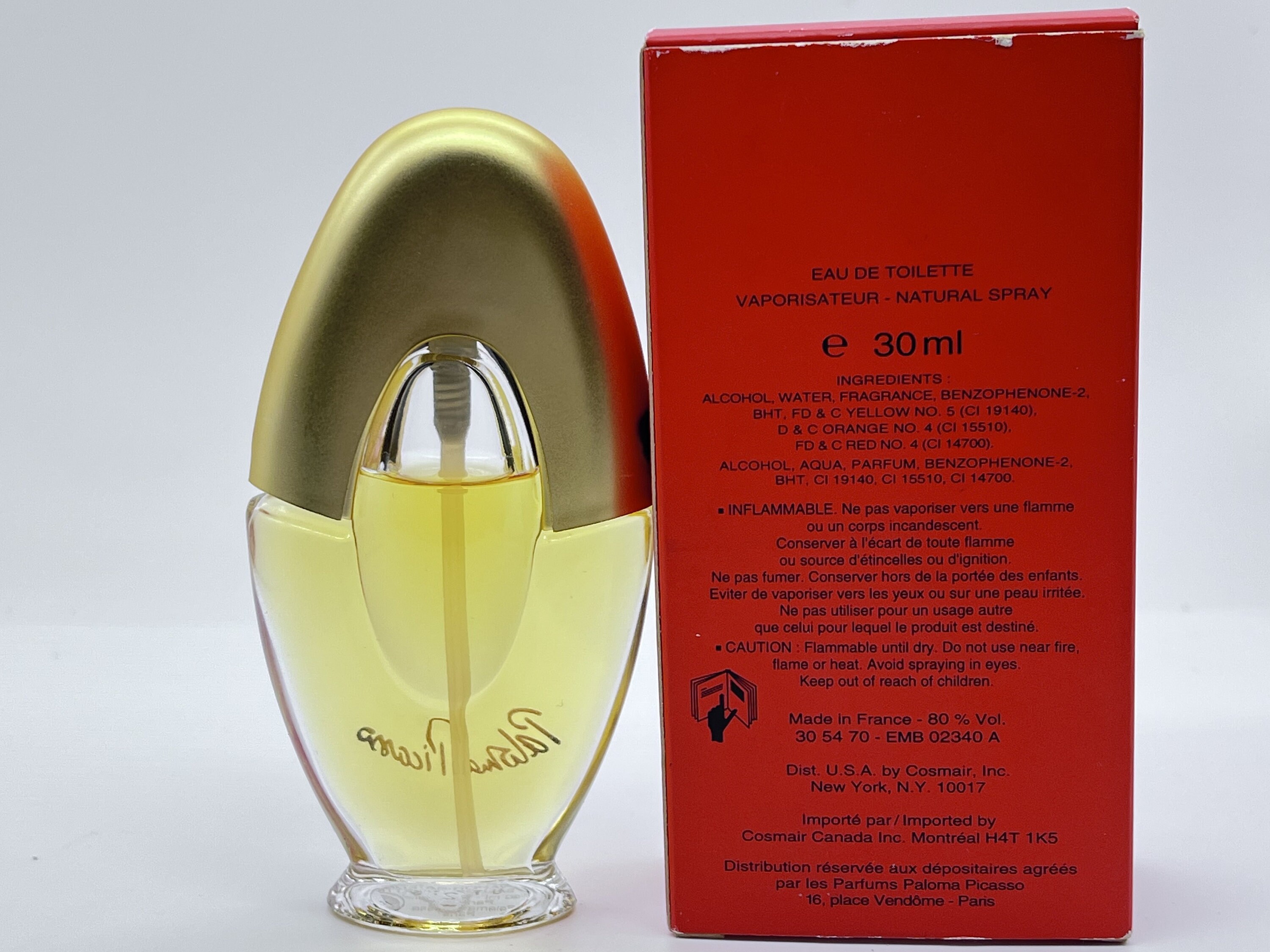 Vintage Paloma Picasso Eau De Toilette (1984) - 30ml Natural Spray