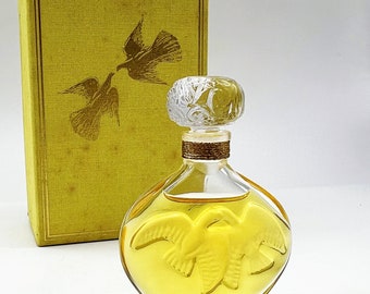 L'Air du Temps 80s Nina Ricci Crystal Lalique Bottle  Pure Perfume/Extrait  15 ml/1/2 fl.oz.Splash Extremely Rare Women's Fragrance Sealed