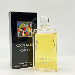 Nocturnes (1981) Caron Eau de Toilette 50 ml/1.69 fl.oz. Splash (non spray) Fragranza da donna originale, confezionata, vintage