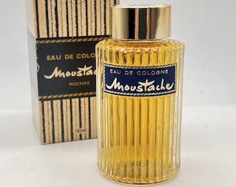 Moustache (1949) Rochas Eau de Cologne 105 ml/3.6 fl.oz. Splash (not spray) Men's Fragrance Extremely Rare Vintage