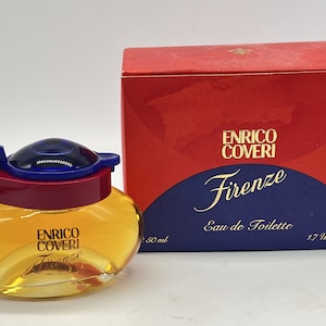 Enrico Coveri Firenze (1993) Eau de Toilette 50 ml/1.7 fl.oz Splash (non spray) Fragranza da donna vintage rara