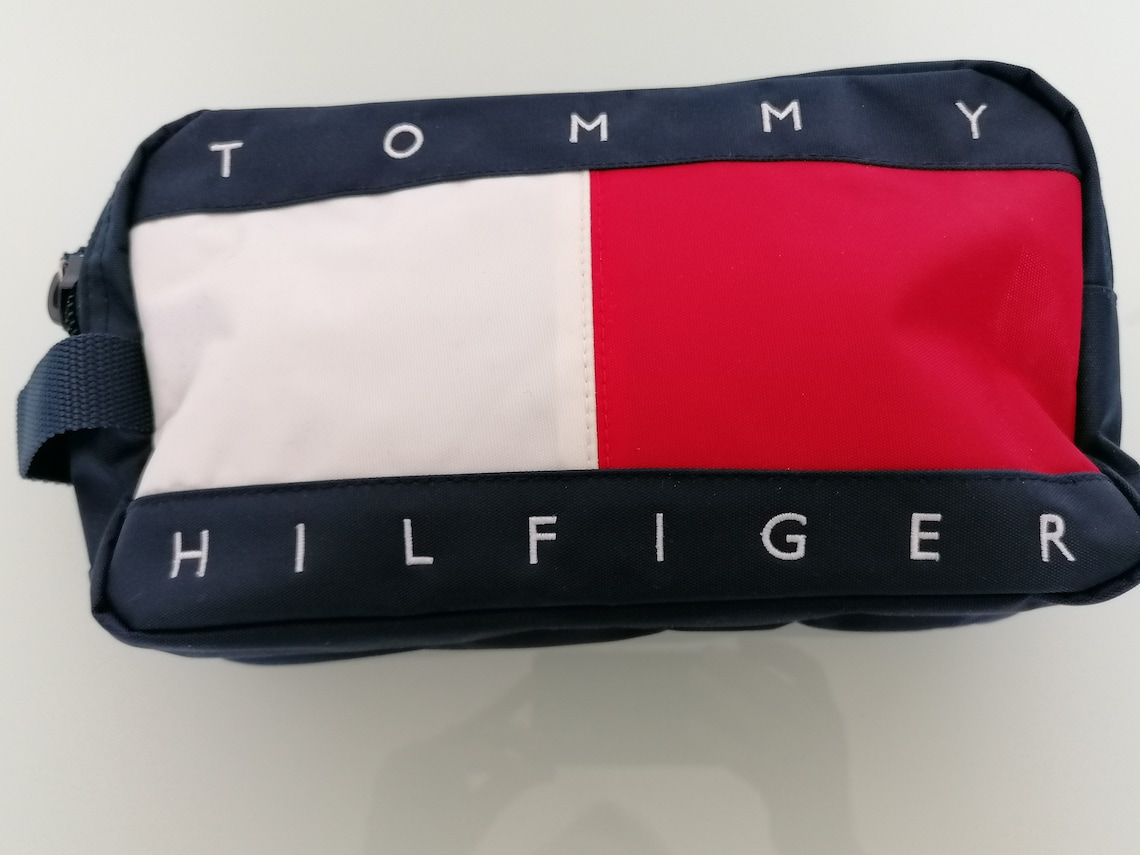 Vintage Tommy Hilfiger travel clutch bag 90s travel clutch Etsy