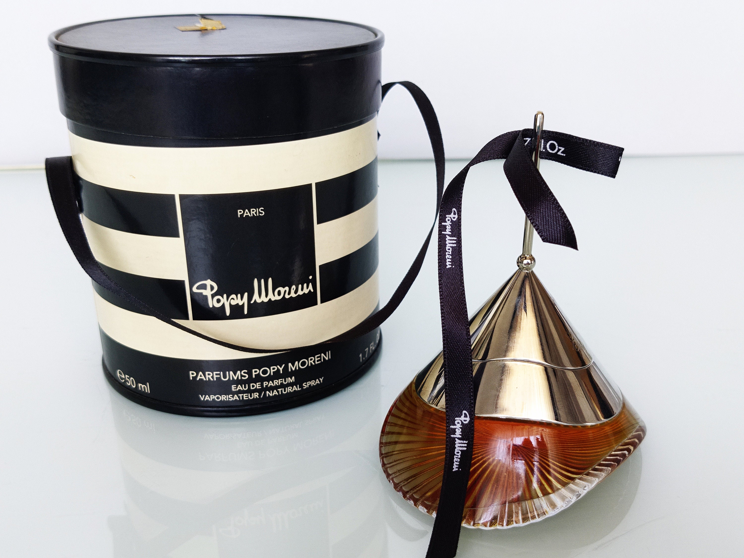 Parfum vintage Popy Moreni (1996) Eau de parfum Hat Box 50 ml/ 1,7