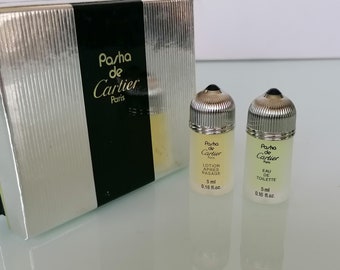 Miniature Pasha De Cartier Set X2 Mini Perfume 5 Ml , Collector's