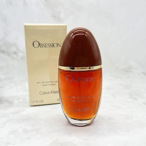 Obsession (1985) by Calvin Klein,Eau de Parfum 50 ml/1.7 fl.oz.Natural Spray,Distributed by Calvin Klein Cosmetics,Women&#39;s Fragrance,Vintage