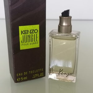 Miniature Kenzo Jungle pour Homme  (1998) Eau de Toilette 5 ml/0,17 fl.oz   Vintage Perfume Sample