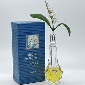 Vintage  Muguet du Bonheur (1952) Caron Pure Perfume/Extrait 27 ml/0.91 fl.oz. Crystal Bottle Very Rare