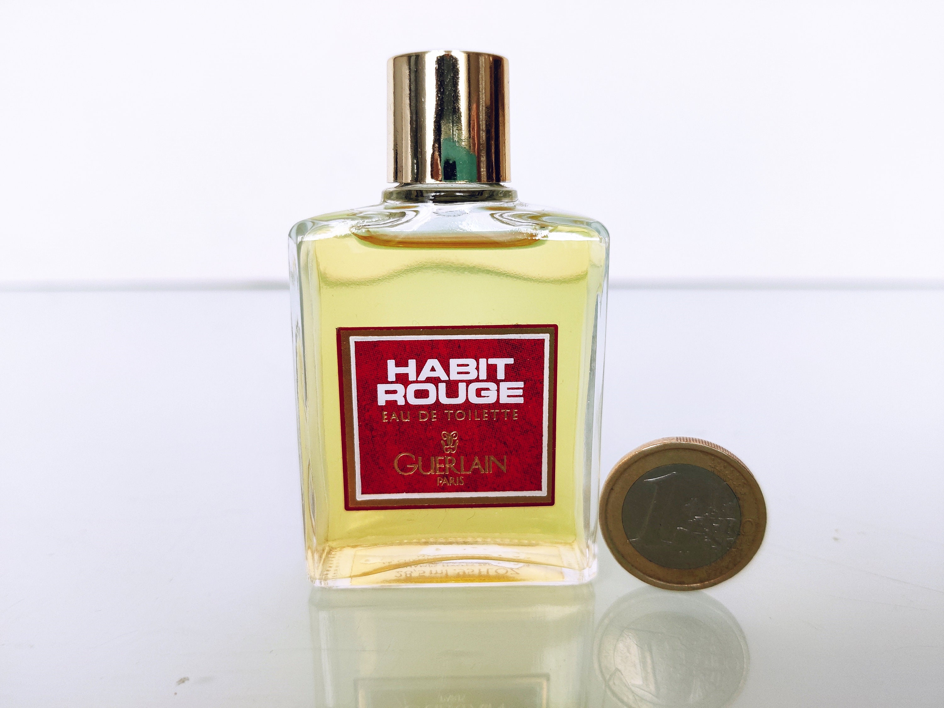 Habit Rouge (1965) by Guerlain Vintage EDT for Men 28,5 Ml/.95 Fl