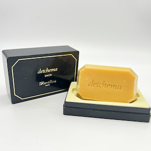 Detchma Savon di Revillon Sapone Profumato 90 gr/3,17 oz. Conservato nella custodia originale, assolutamente raro, vintage
