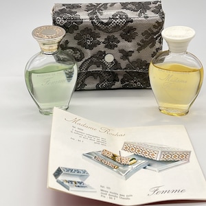 Rochas Travel Set "Femme" Parfum de Toilette "Madame Rochas" Eau de Cologne Almacenado en un Cofrecito