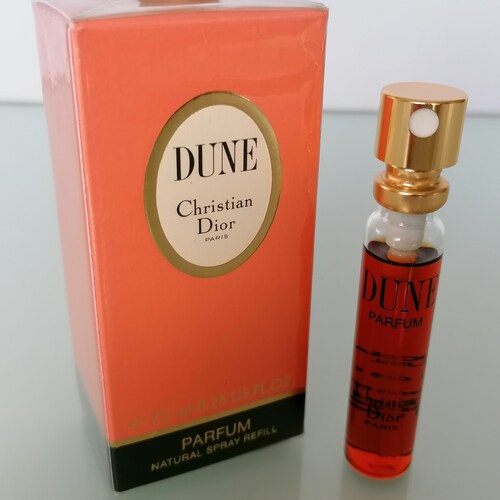 Dune Christian Dior (1991) PARFUM /Extrait 7,5 ml/ 0,25 shops fl.oz Natural Spray Refill , Vintage Women's Perfume