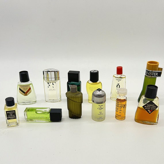 ヴィンテージミニチュアメンズ香水コレクション：90年代のデザイナーの