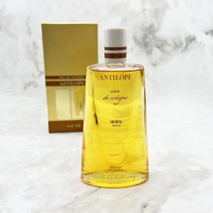 Antilope by Weil, from 60s, Eau de Cologne 114 ml/4 fl.oz. Stored in Original Box, not spray, Women&#39;s Fragrance, Made in France, Collectible