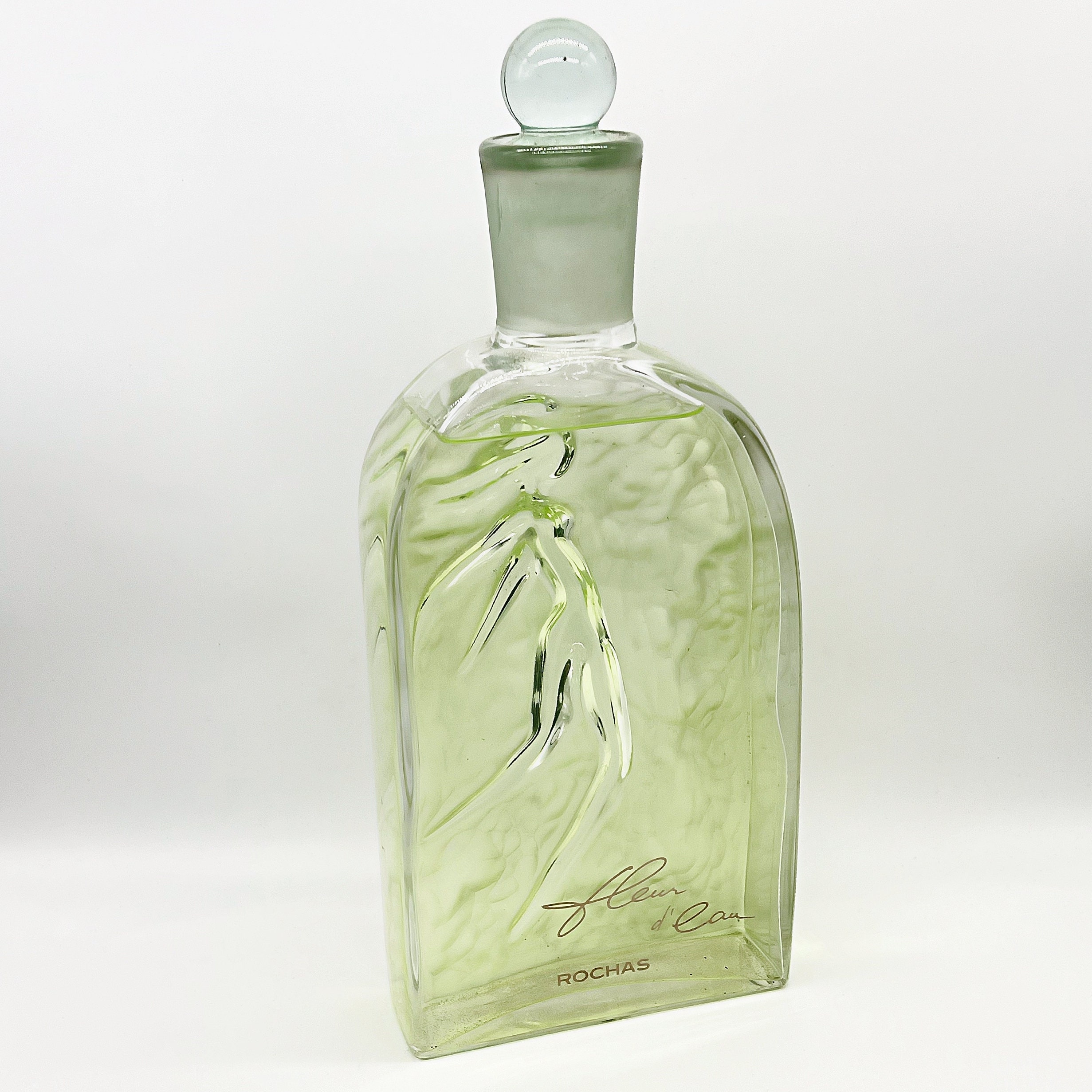 Rochas Fleur D'eau Factice Bottle, Vintage Display Perfume Dummy